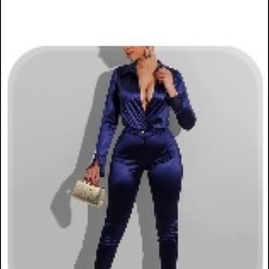 Navy blue jumpsuit